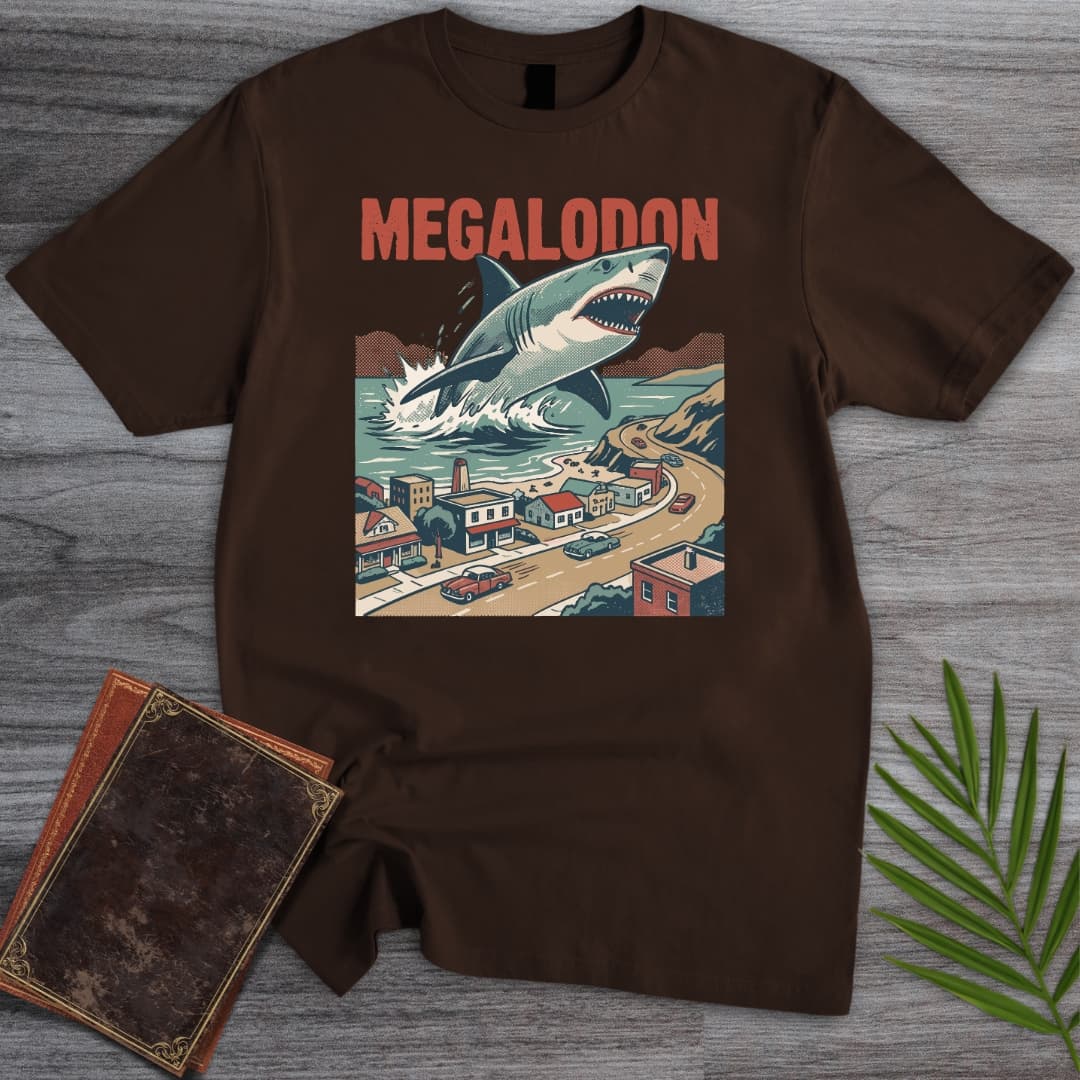 T-Shirt Dark Chocolate / S Attack of the Megalodon T-Shirt