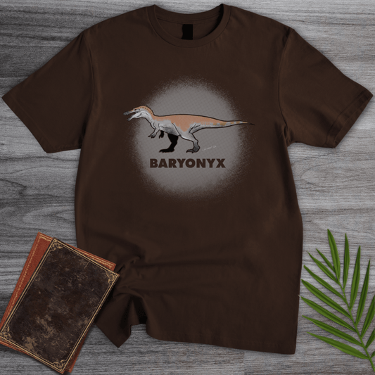T-Shirt Dark Chocolate / S Baryonyx River Hunter T-Shirt (palaeoden_art)
