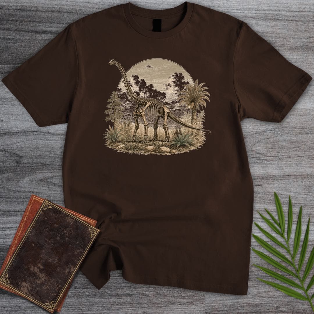T-Shirt Dark Chocolate / S Beneath the Ferns Sauropod T-Shirt