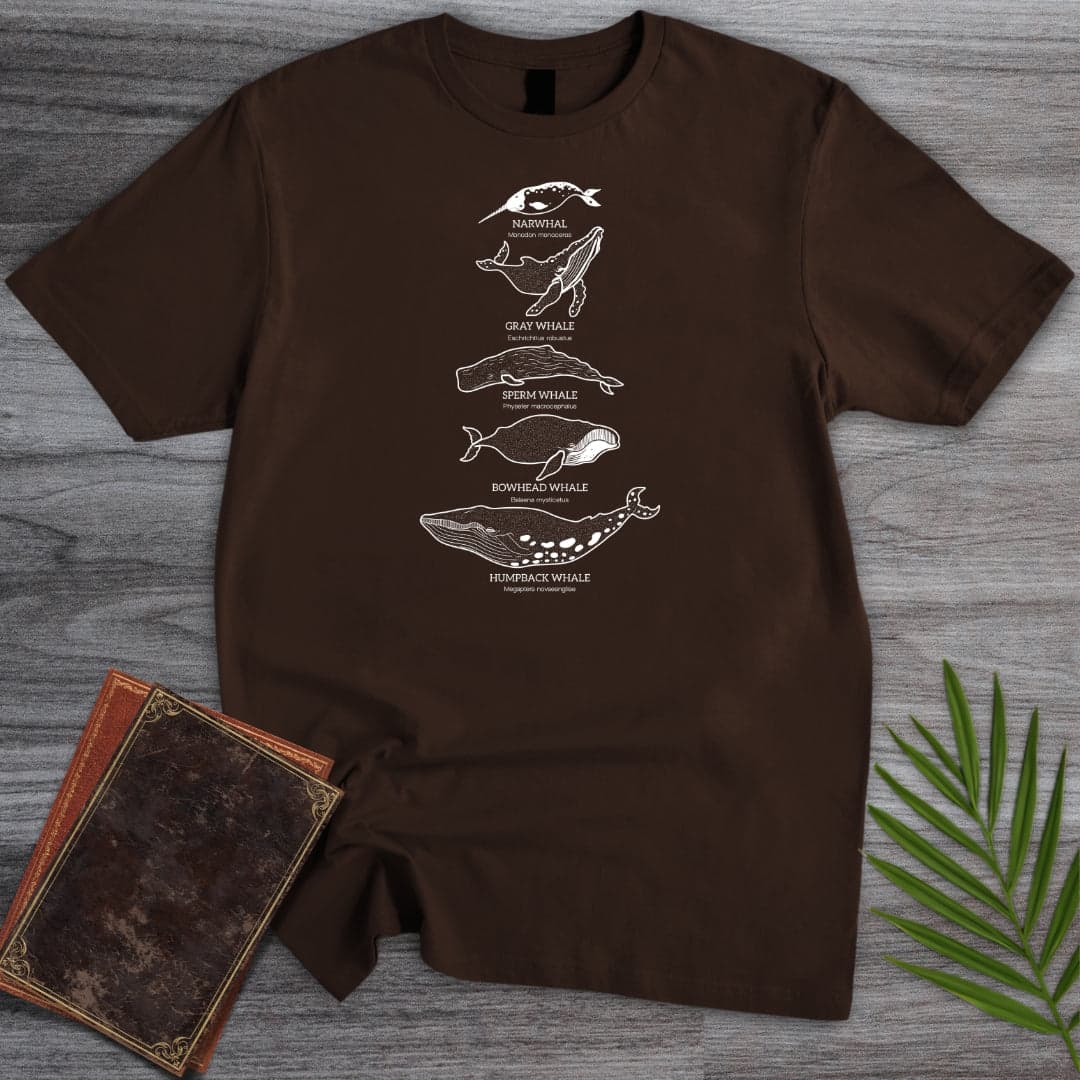 T-Shirt Dark Chocolate / S Big Mammal Whale Species T-Shirt