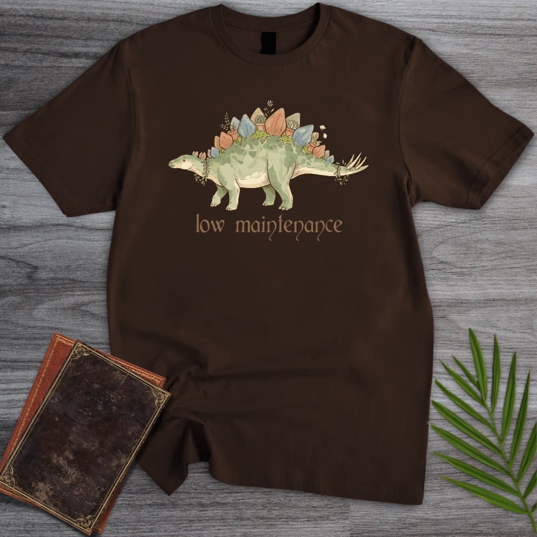 T-Shirt Dark Chocolate / S Blooming Stegosaurus T-Shirt