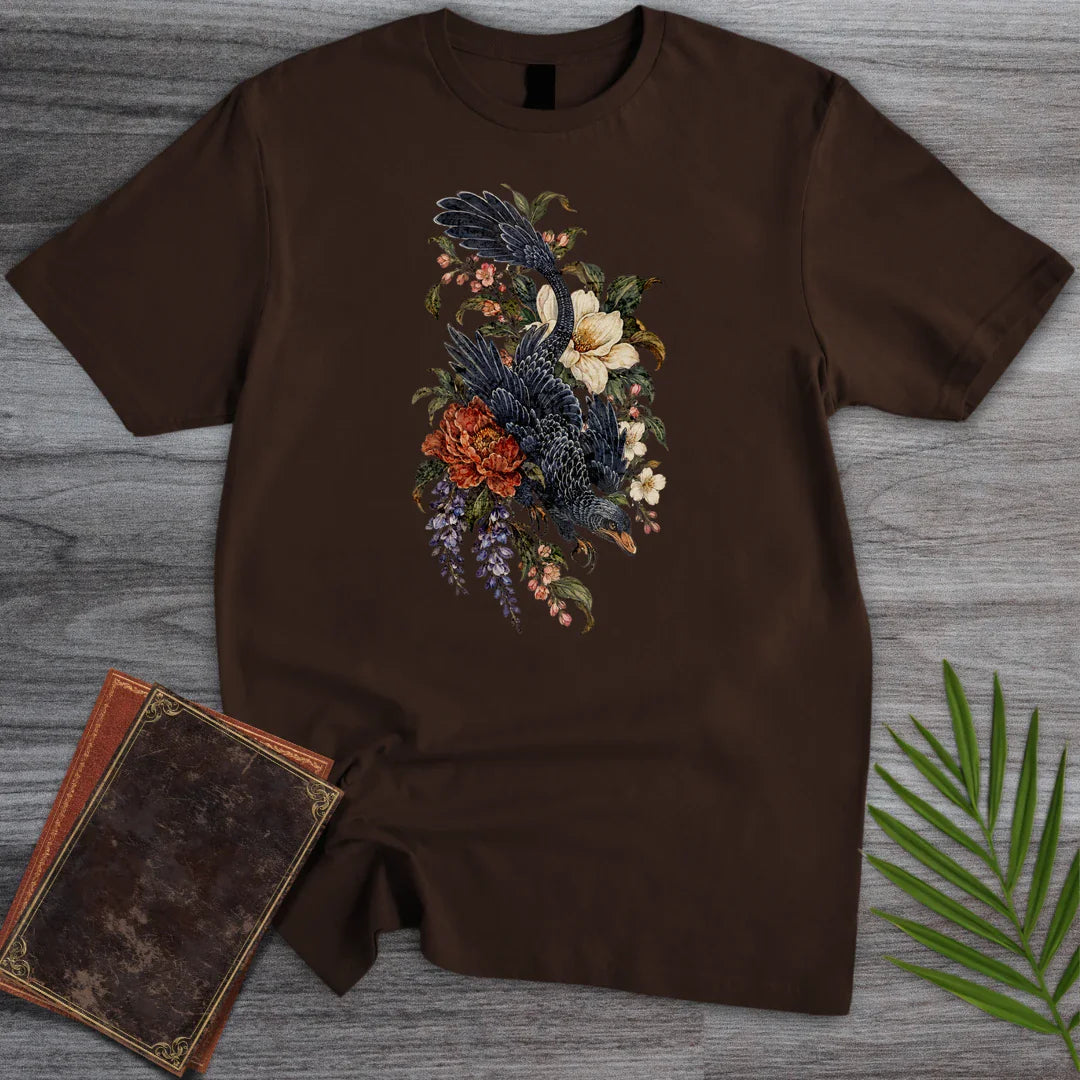 T-Shirt Dark Chocolate / S Botanical Microraptor T-Shirt