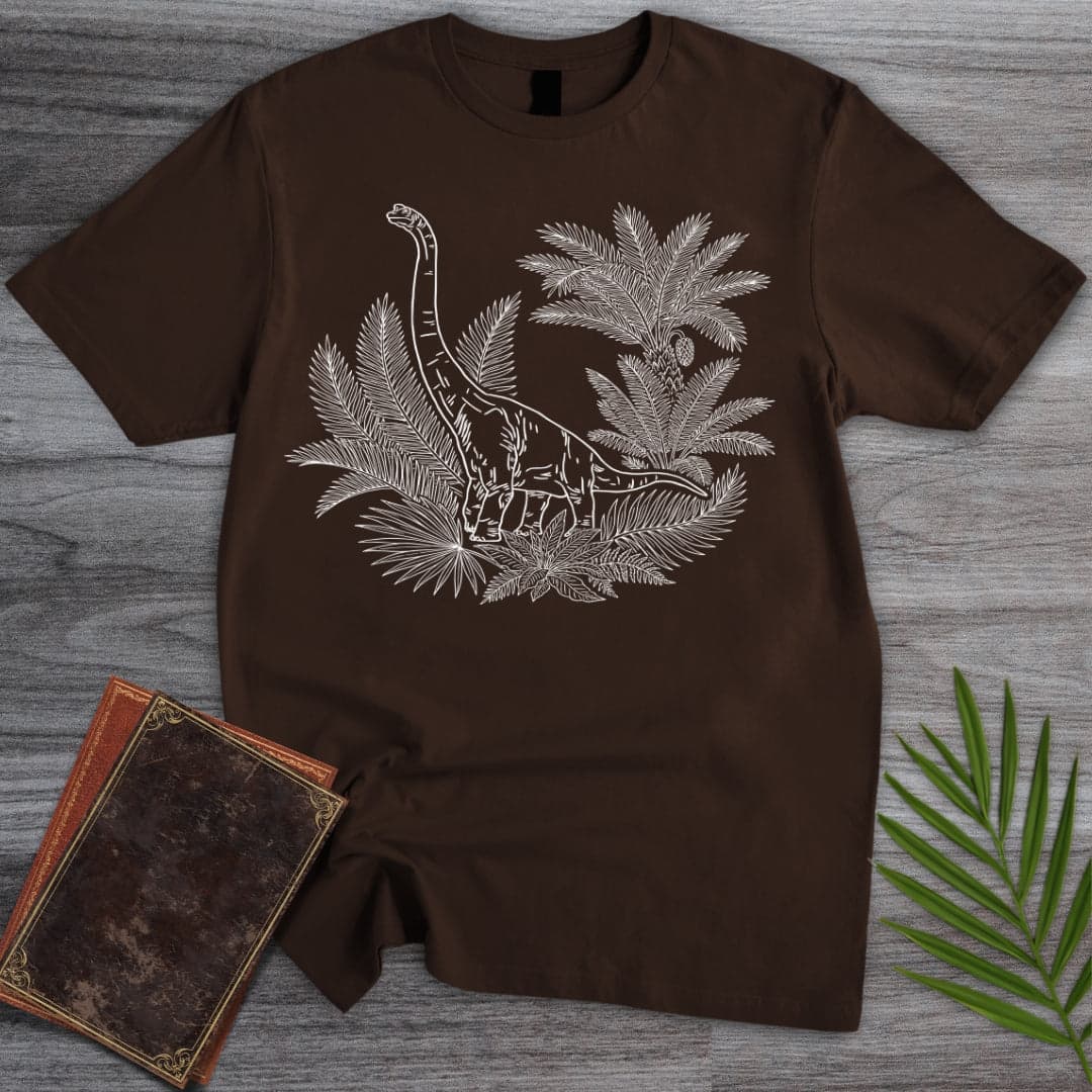 T-Shirt Dark Chocolate / S Brachiosaurus Mesozoic Arrangement T-Shirt