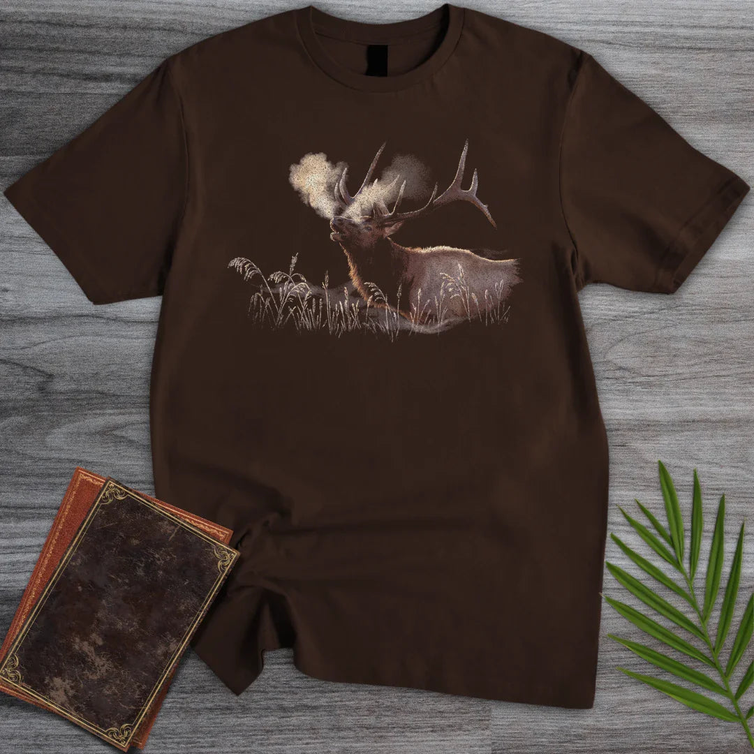 T-Shirt Dark Chocolate / S Bugling Bull Elk T-Shirt