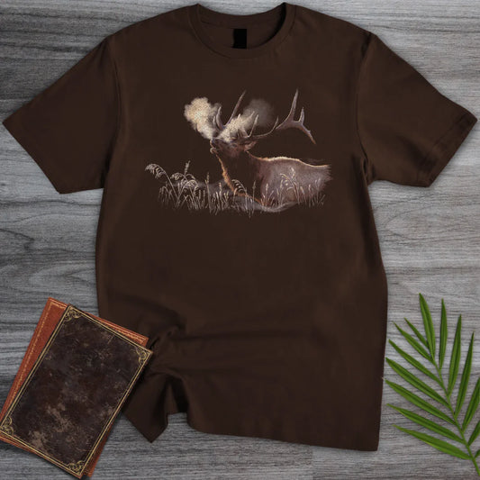 T-Shirt Dark Chocolate / S Bugling Bull Elk T-Shirt