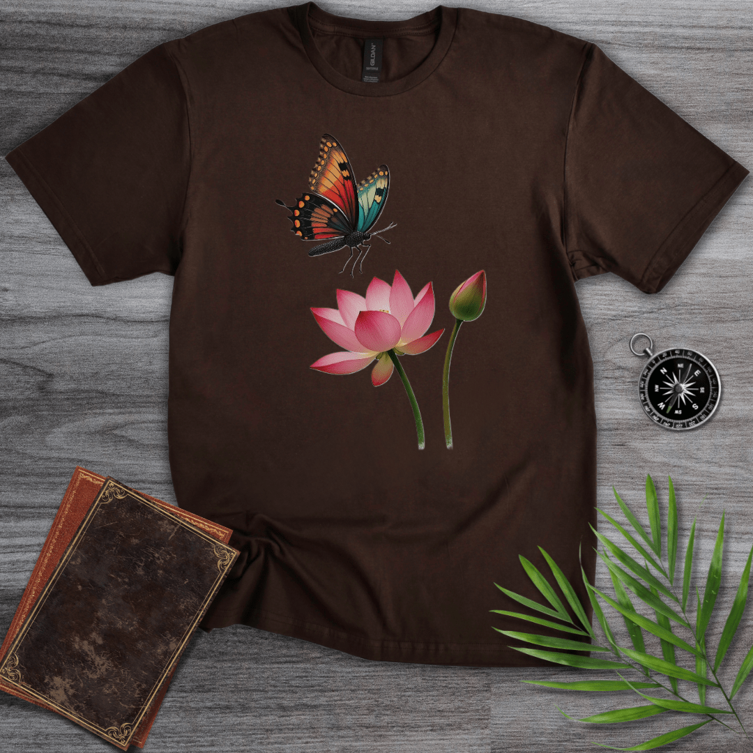 T-Shirt Dark Chocolate / S Butterfly Blooms T-Shirt