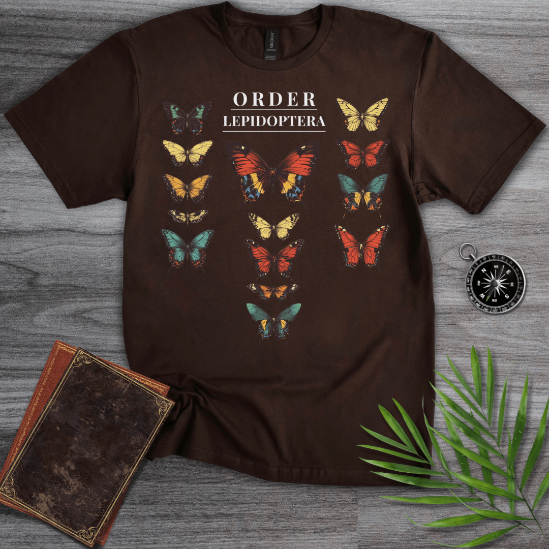 T-Shirt Dark Chocolate / S Butterfly Order: Lepidoptera T-Shirt