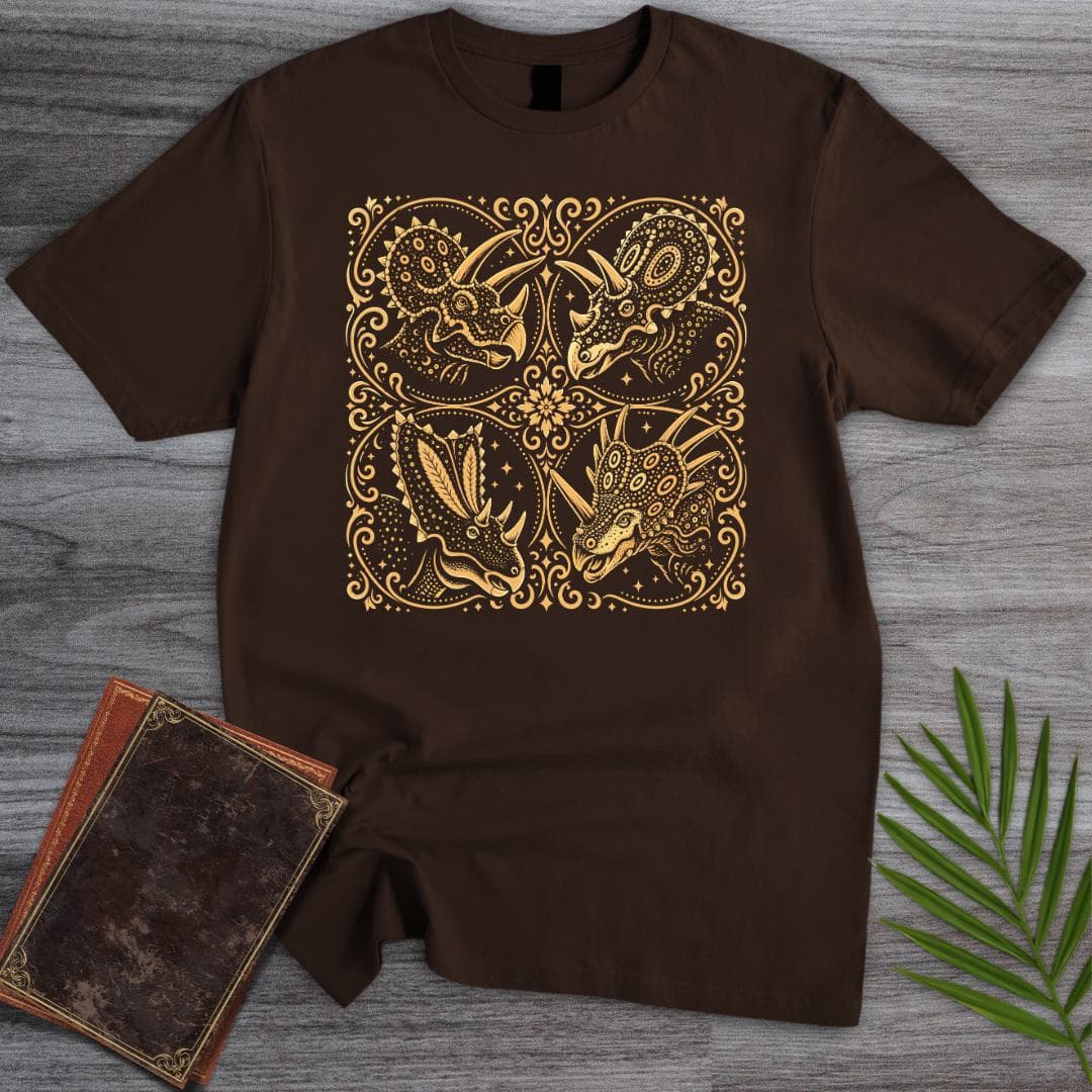 T-Shirt Dark Chocolate / S Ceratopsian Meditation T-Shirt