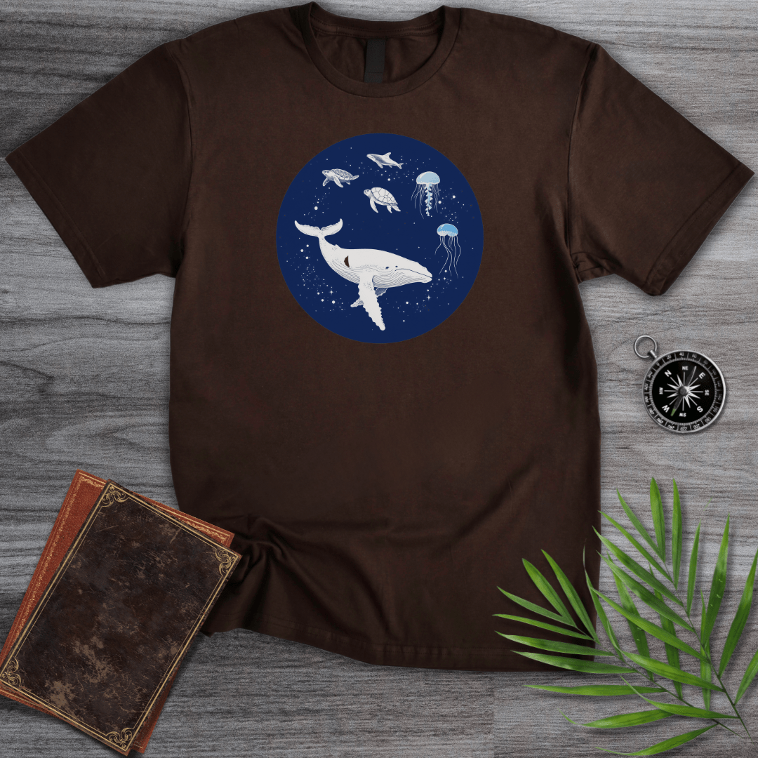 T-Shirt Dark Chocolate / S Cosmic Sea Marine Fauna T-Shirt