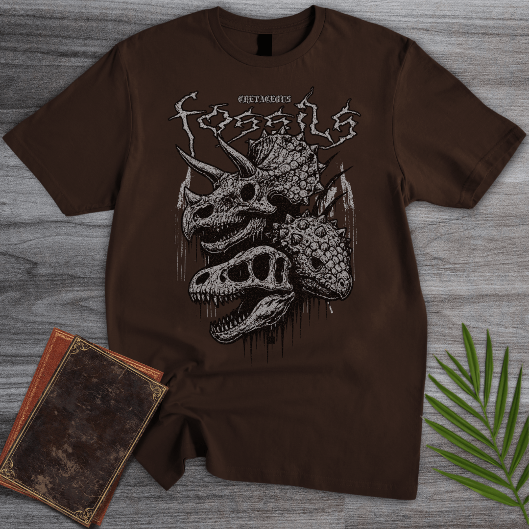 T-Shirt Dark Chocolate / S Cretaceous Fossils Thrasher T-Shirt