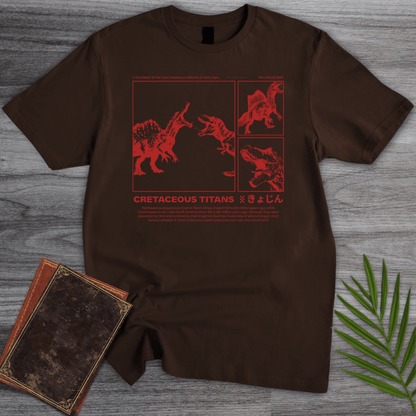 T-Shirt Dark Chocolate / S Cretaceous Titans: Spino vs. Rex T-Shirt