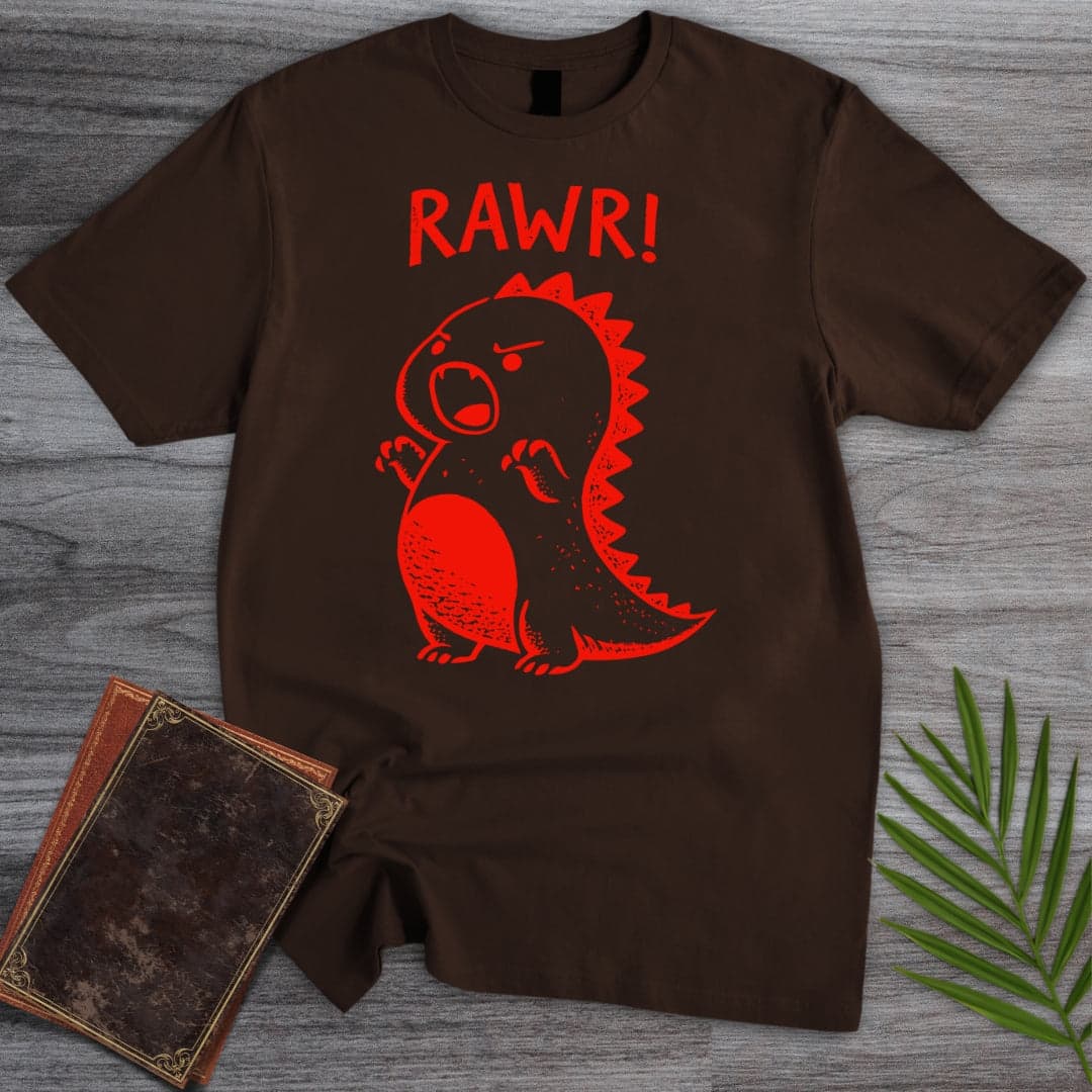 T-Shirt Dark Chocolate / S Cute Dino Rawr T-Shirt