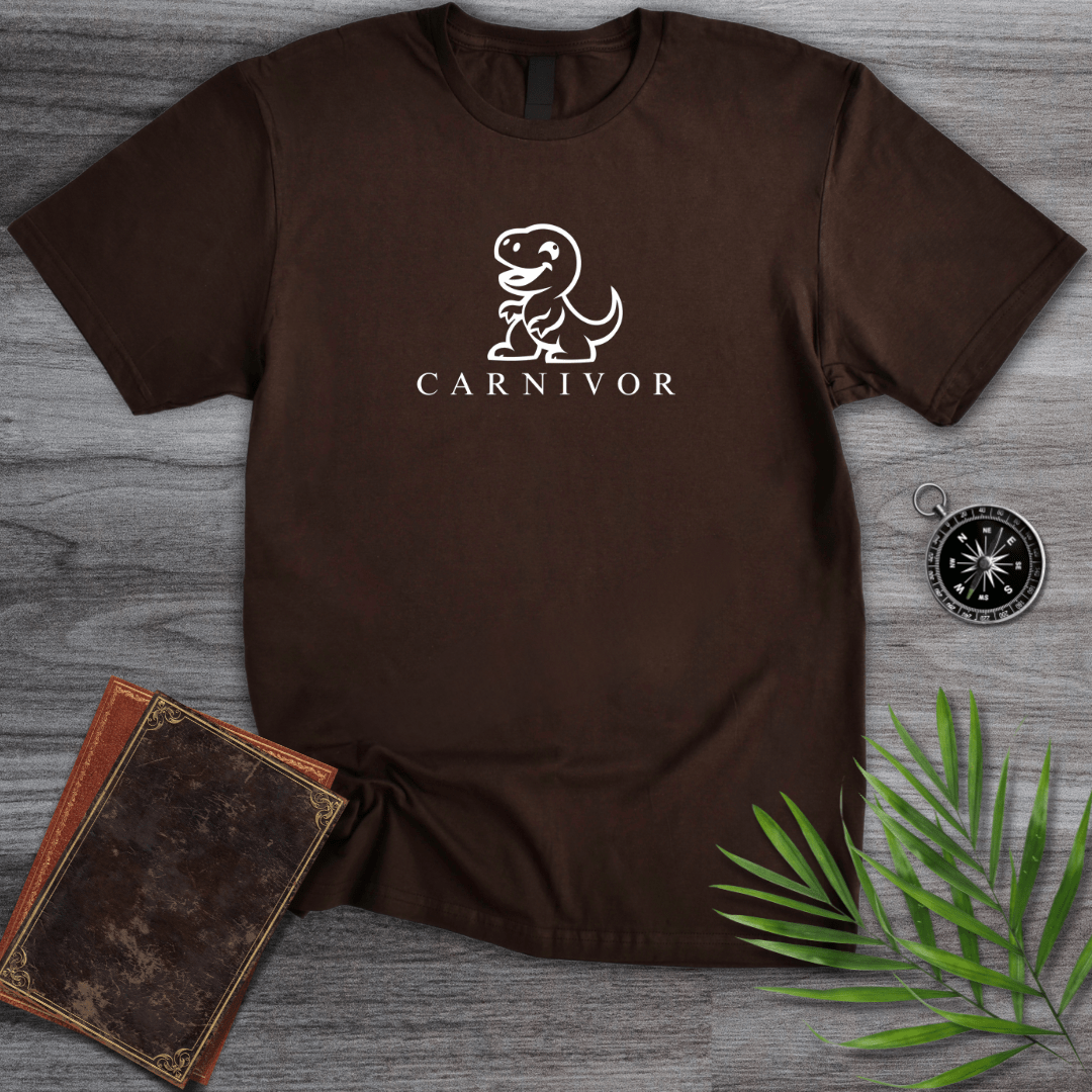 T-Shirt Dark Chocolate / S Cute Dinosaur Carnivore T-Shirt