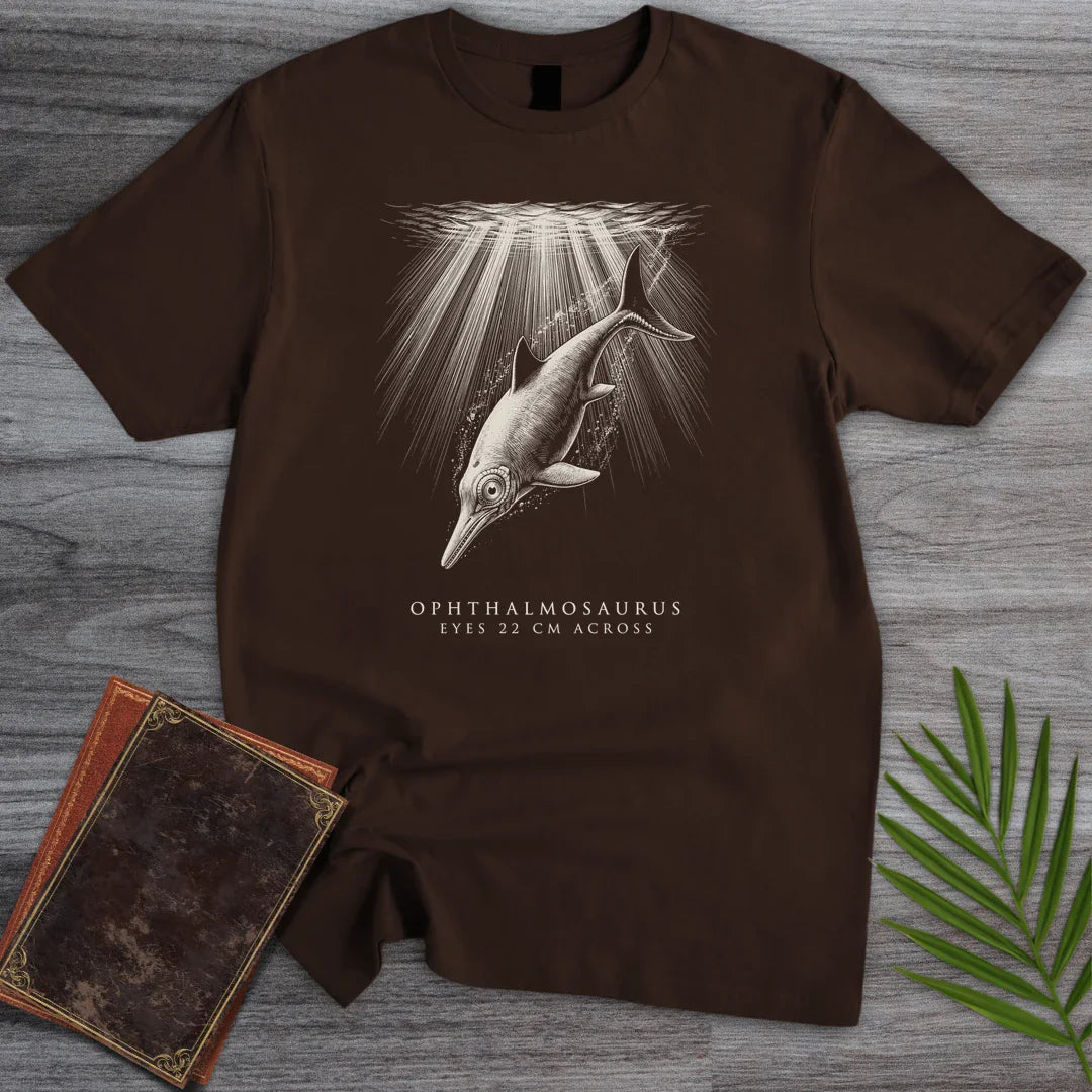 T-Shirt Dark Chocolate / S Deep Eye Ophthalmosaurus T-Shirt