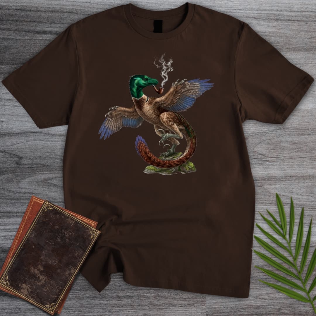 T-Shirt Dark Chocolate / S Deep in Thought Philosoraptor T-Shirt