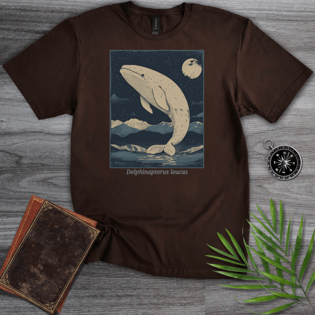 T-Shirt Dark Chocolate / S Delphinapterus leucas (Beluga Whale) T-Shirt