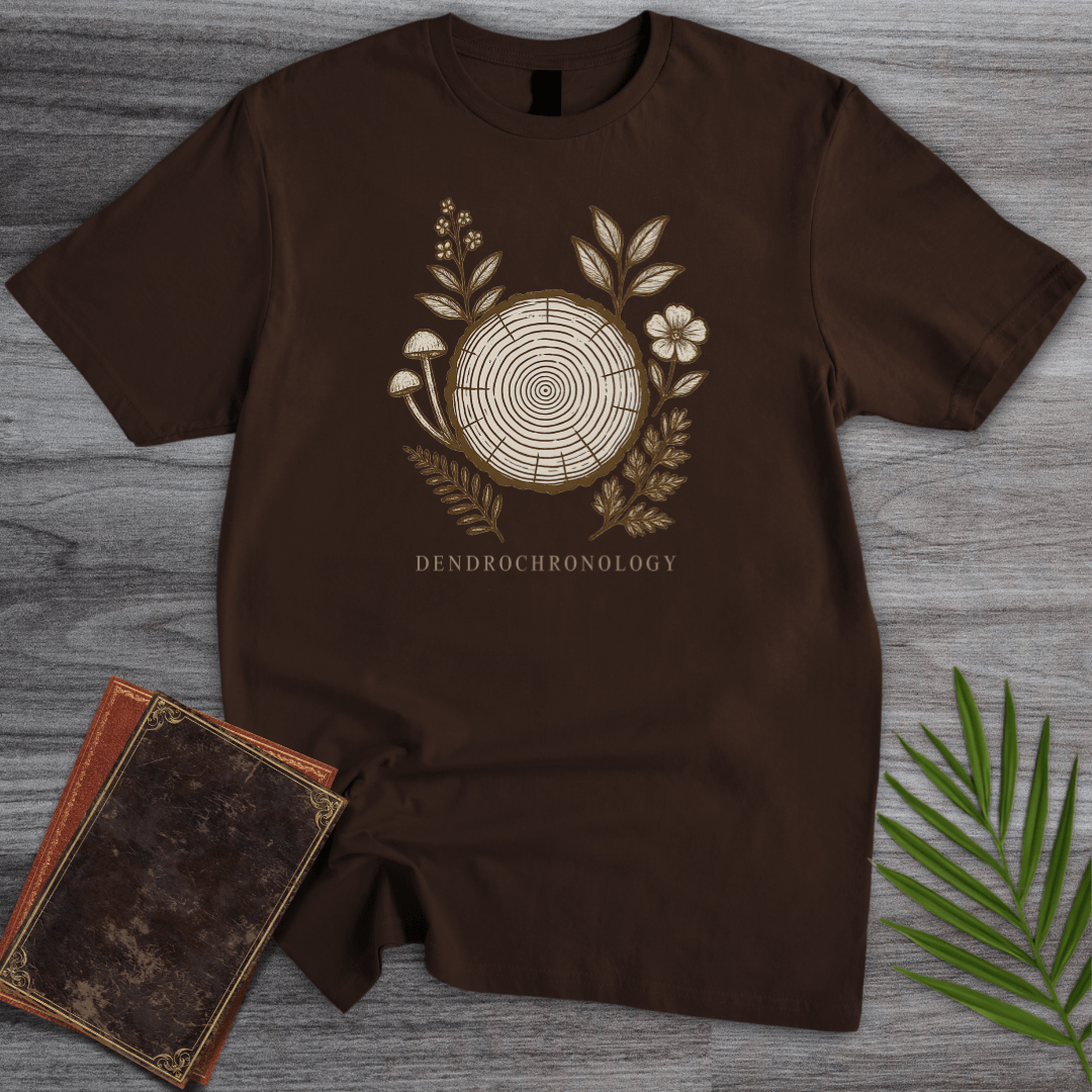 T-Shirt Dark Chocolate / S Dendrochronology Tree Ring T-Shirt