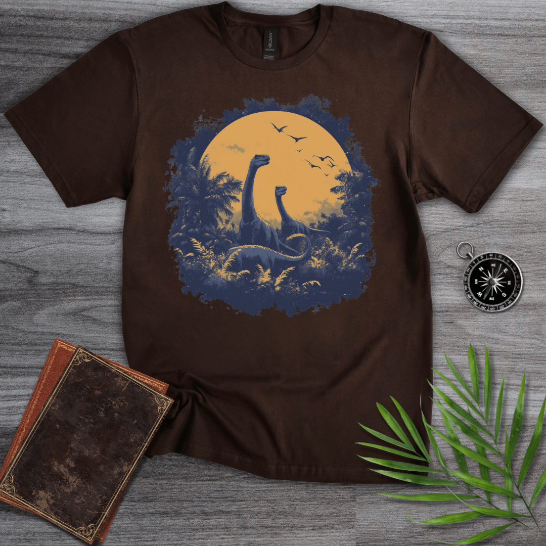 T-Shirt Dark Chocolate / S Dinosaur at Dusk T-Shirt