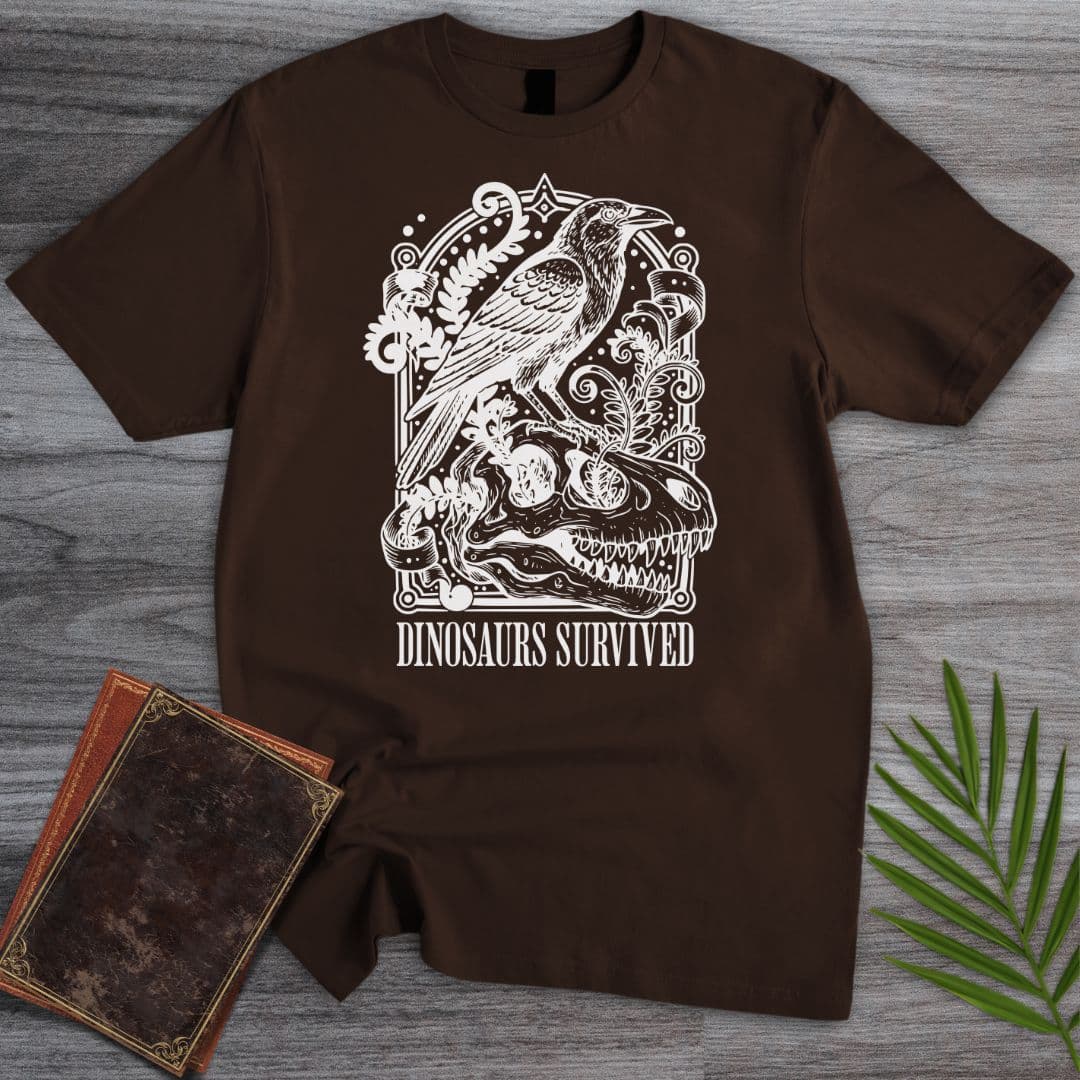 T-Shirt Dark Chocolate / S Dinosaurs Survived: Bird Evolution T-Shirt