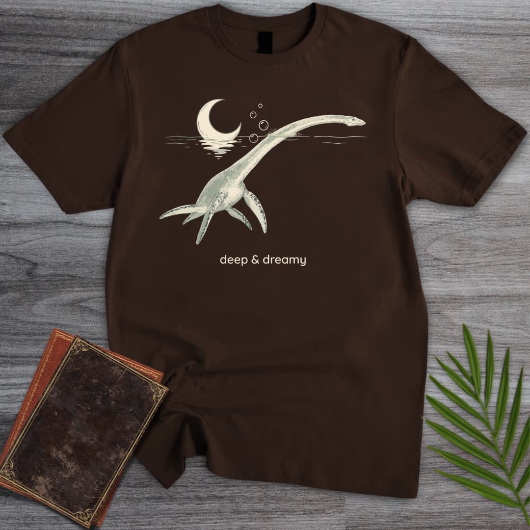 T-Shirt Dark Chocolate / S Dreaming Plesiosaur T-Shirt