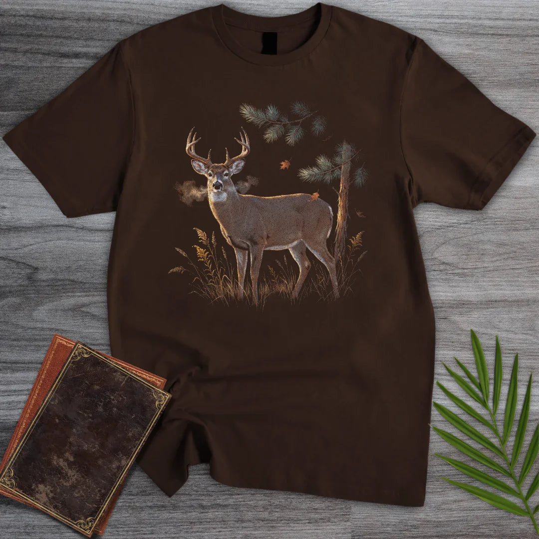 T-Shirt Dark Chocolate / S Dusk Whitetail Buck T-Shirt
