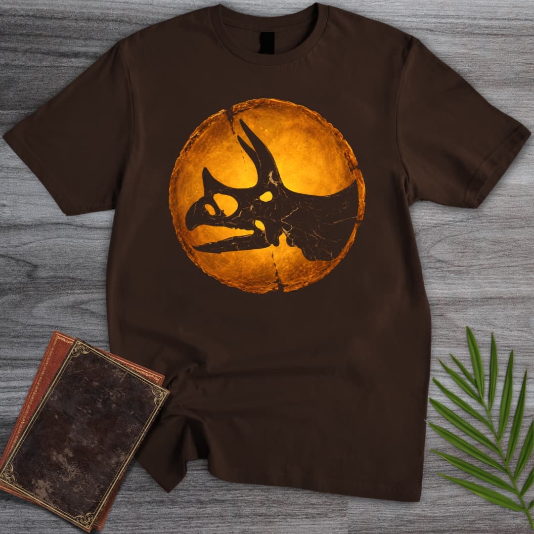 T-Shirt Dark Chocolate / S Emberized Triceratops T-Shirt