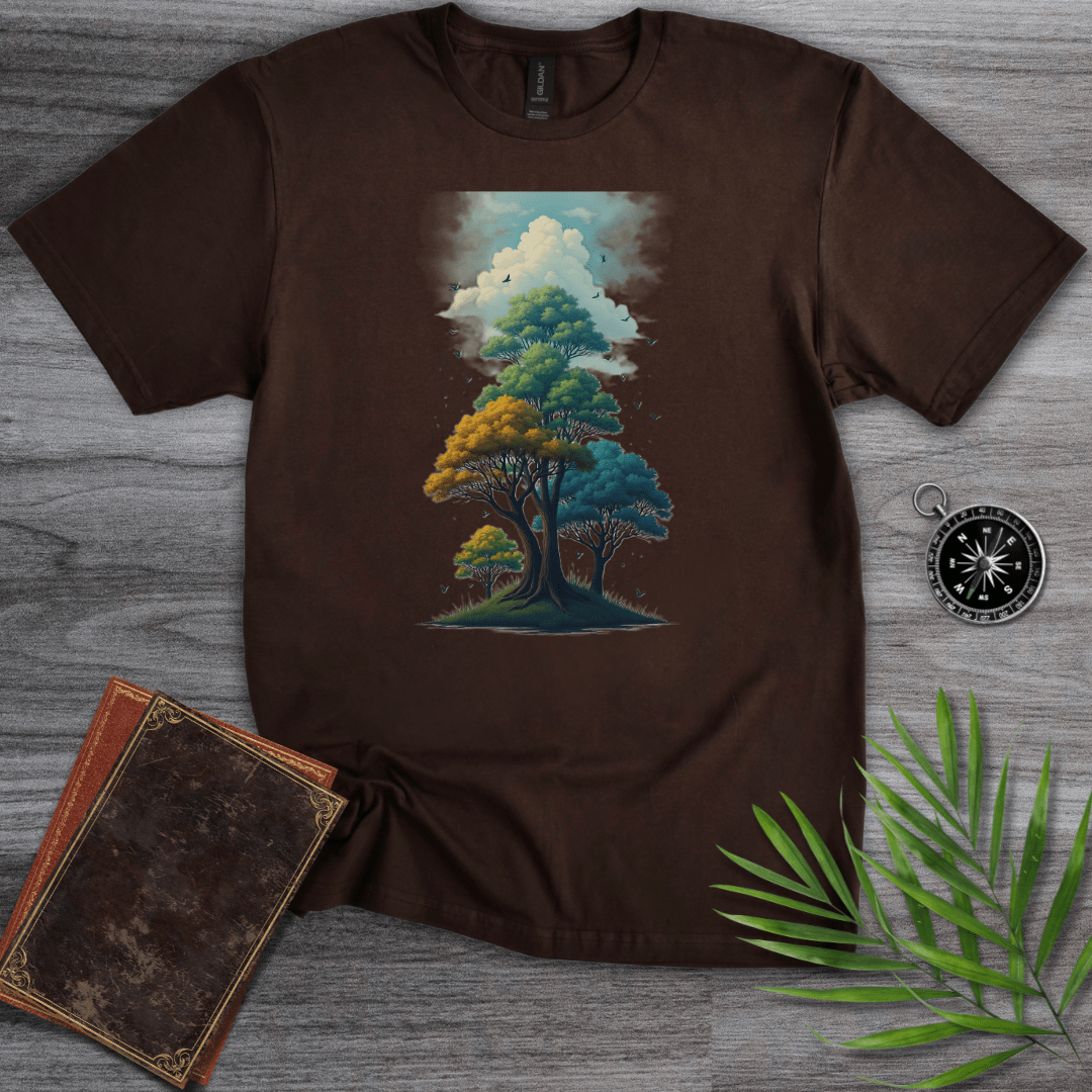 T-Shirt Dark Chocolate / S Environmental Tree Landscape T-Shirt