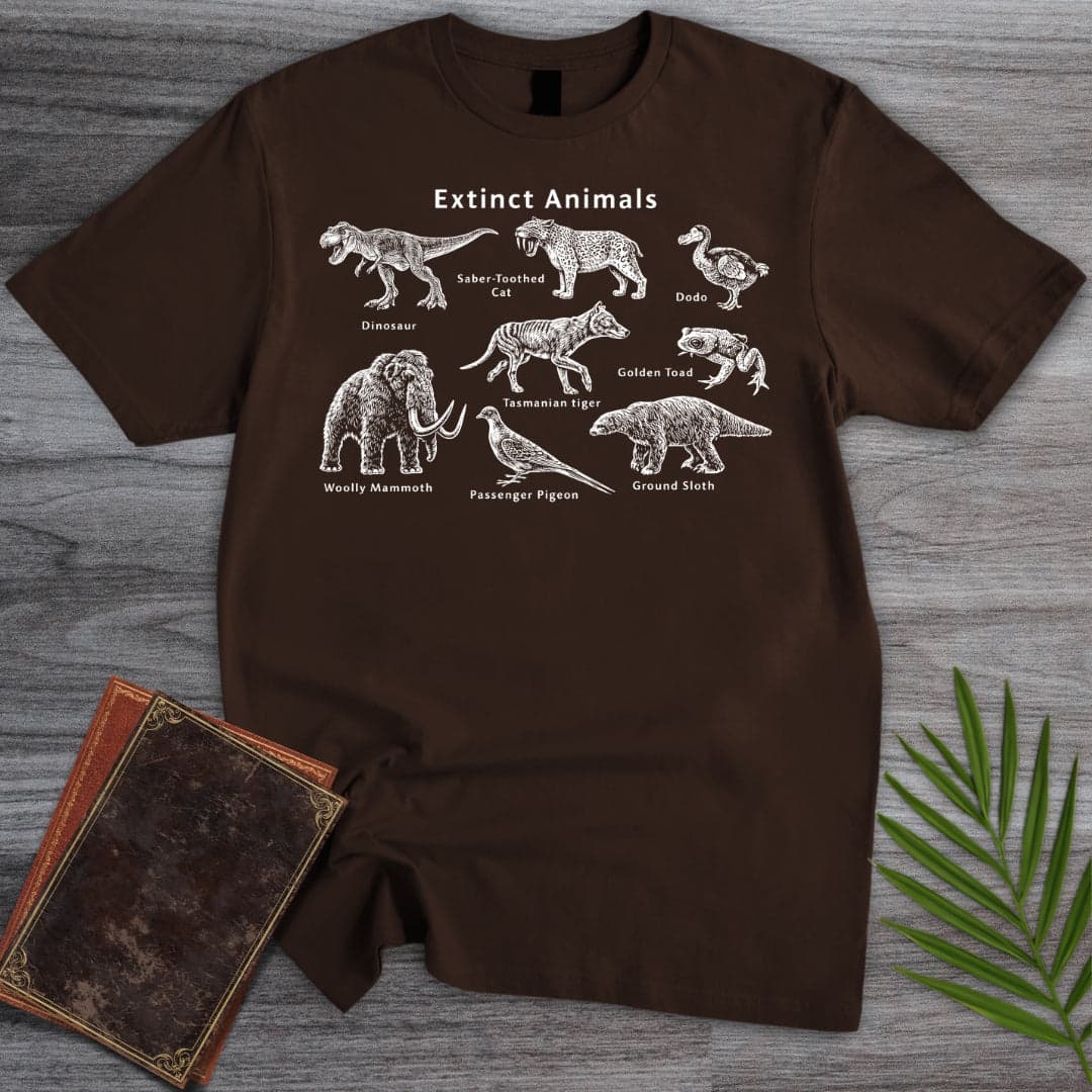 T-Shirt Dark Chocolate / S Extinct Animals T-Shirt