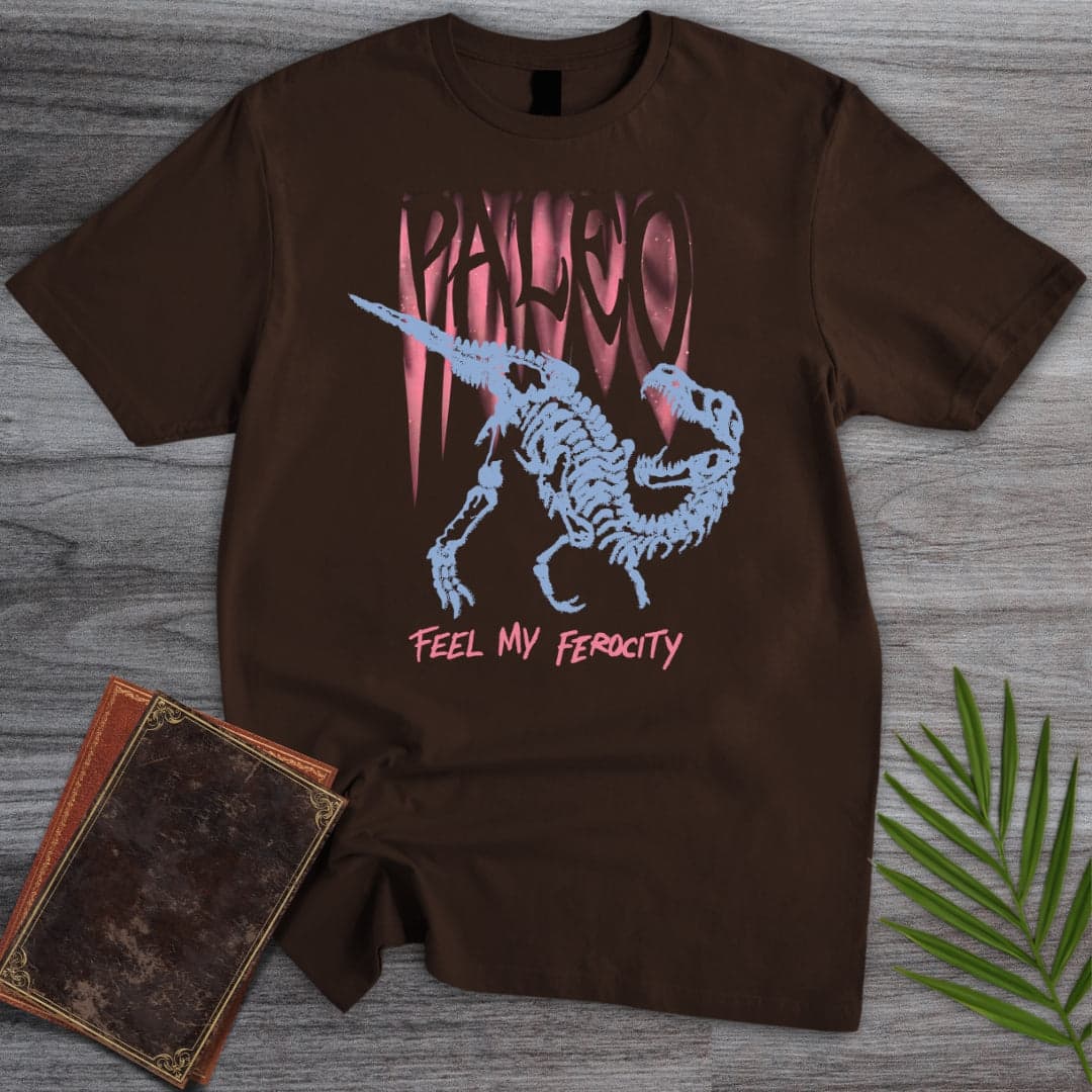 T-Shirt Dark Chocolate / S Feel My Ferocity Streetwear T-Shirt
