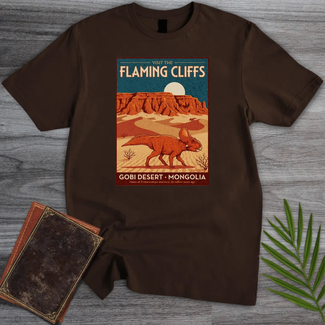 T-Shirt Dark Chocolate / S Flaming Cliffs Protoceratops T-Shirt