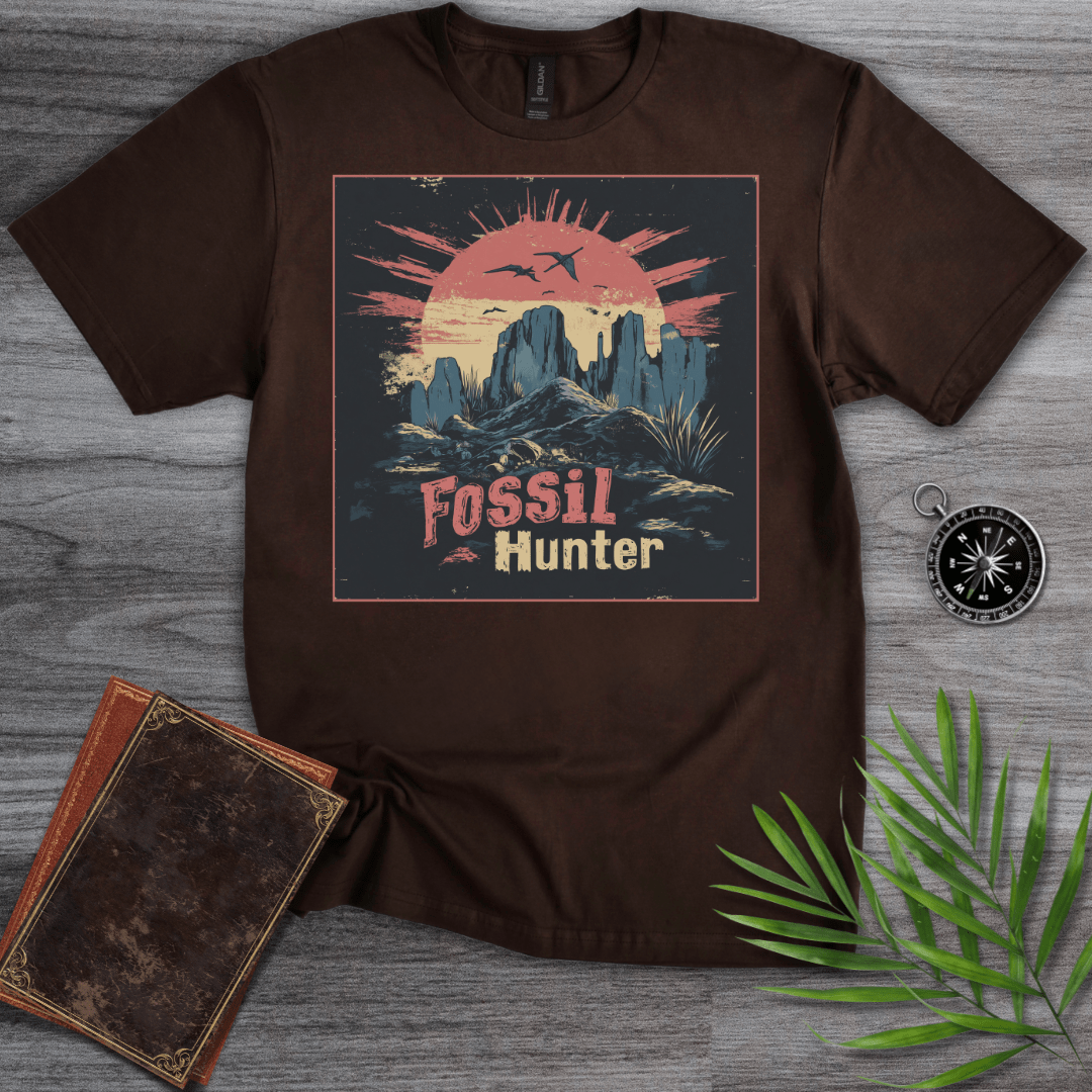 T-Shirt Dark Chocolate / S Fossil Hunter Paleontology Environment T-Shirt