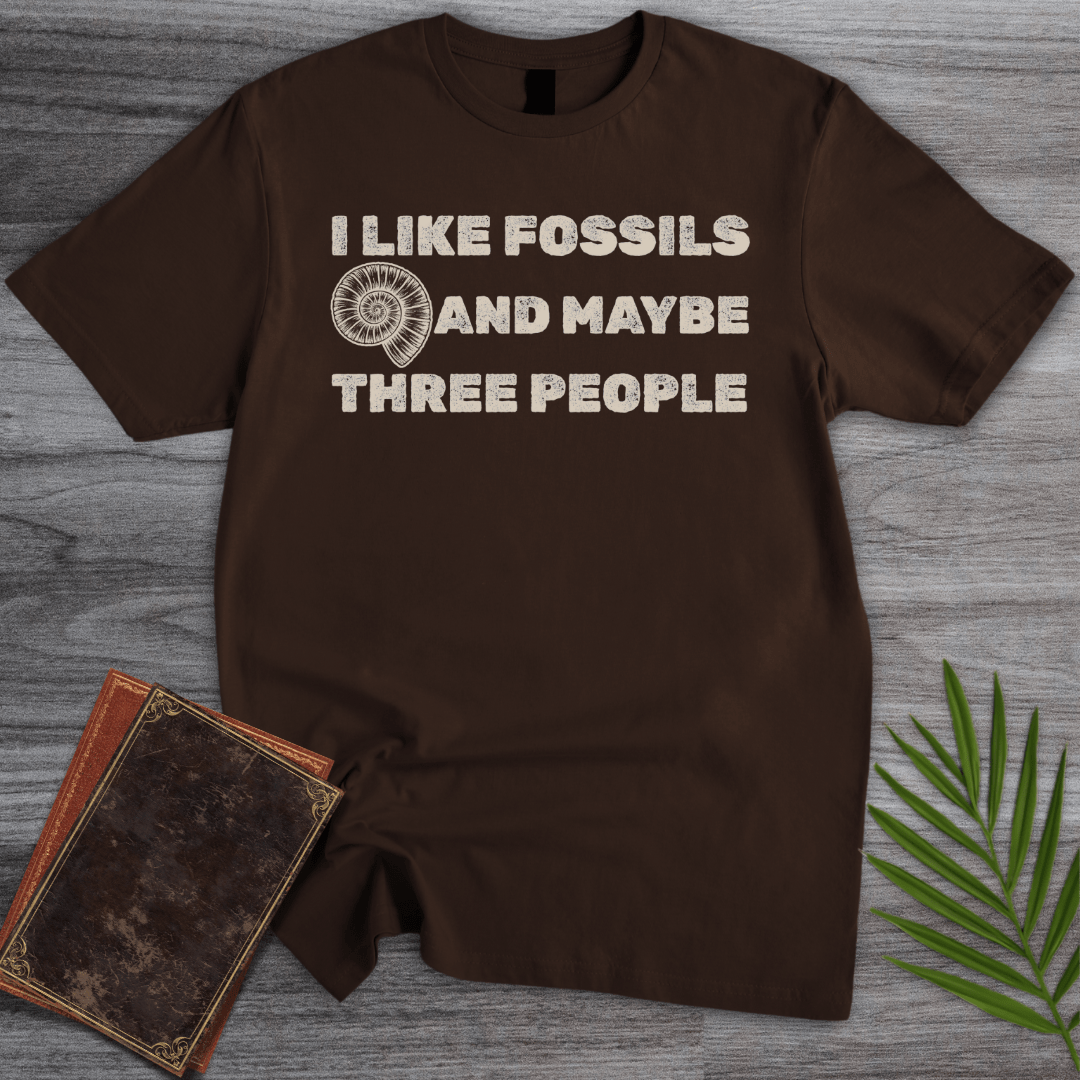 T-Shirt Dark Chocolate / S Fossils & Introverted T-Shirt
