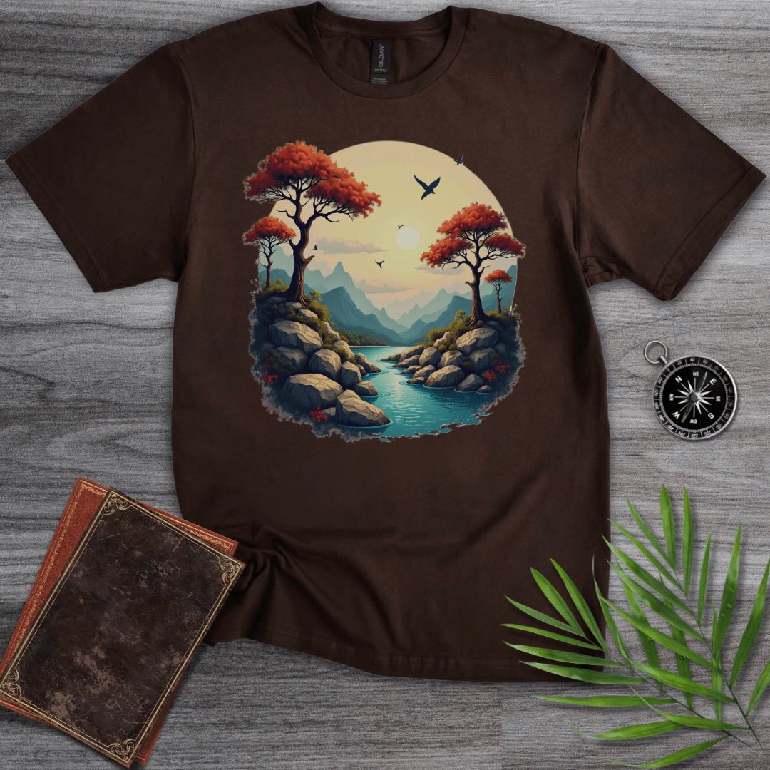 T-Shirt Dark Chocolate / S Geomorphic Environments: Autumn Landscape T-Shirt