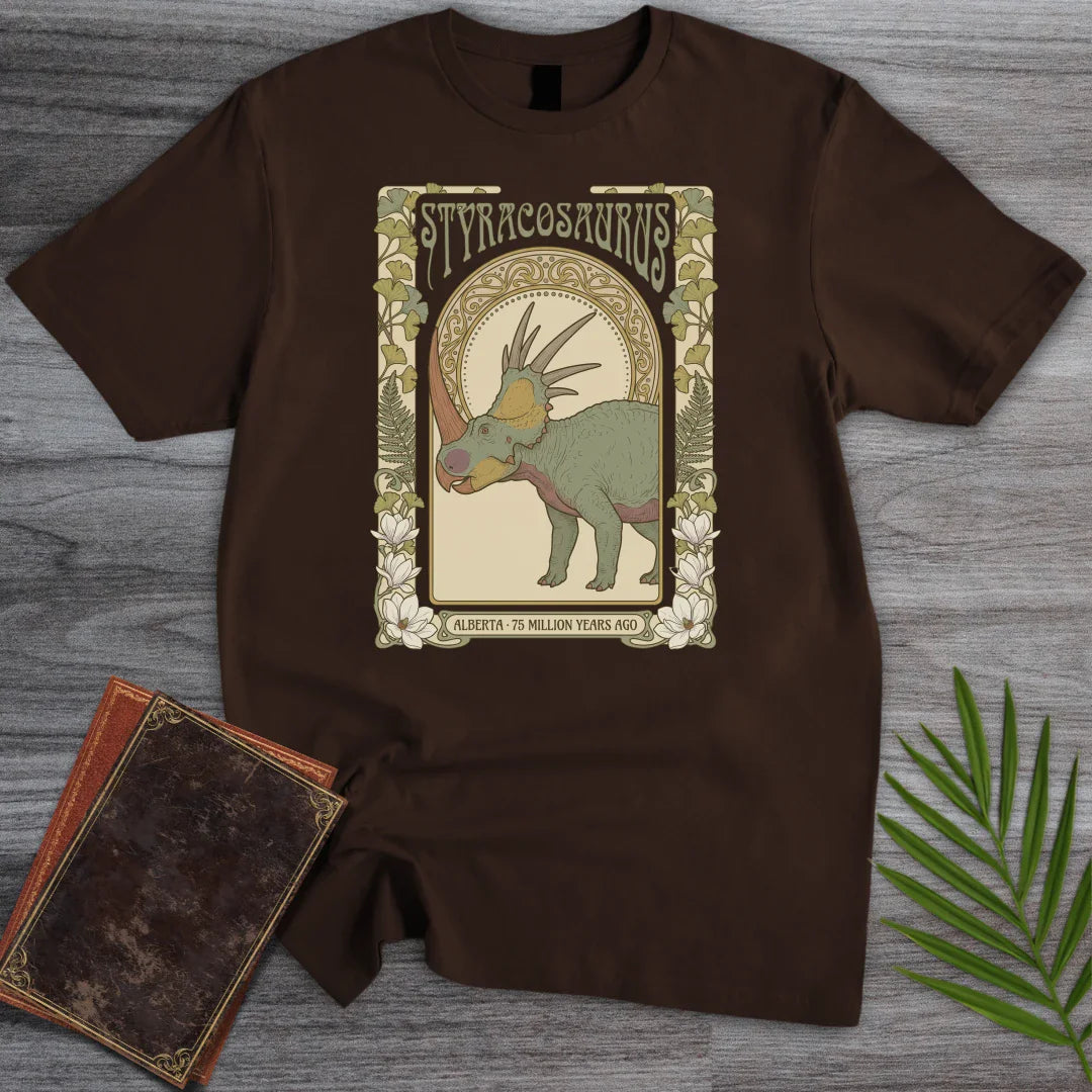 T-Shirt Dark Chocolate / S Ginkgo Crown Styracosaurus T-Shirt