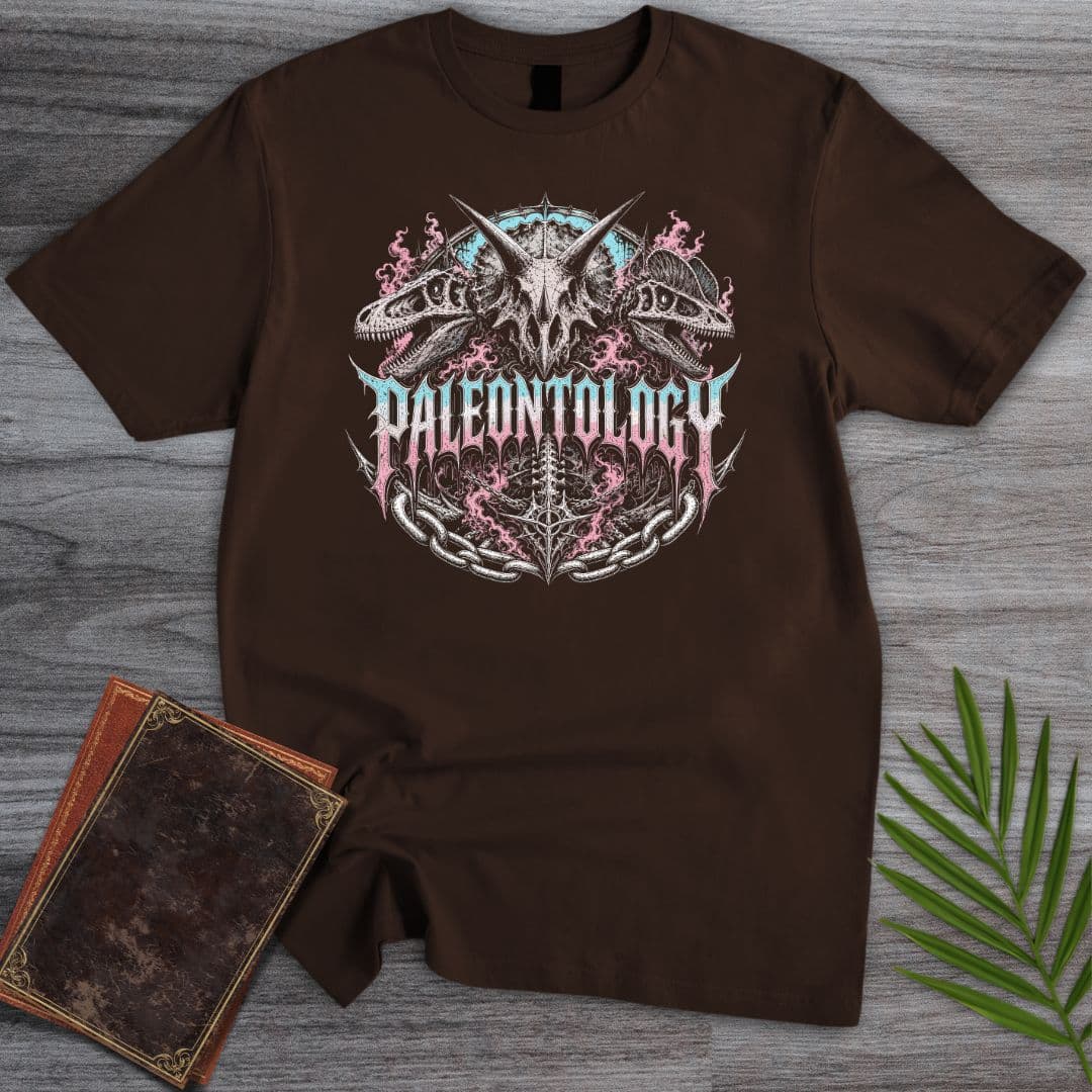T-Shirt Dark Chocolate / S Gothic Vintage Paleontology T-Shirt