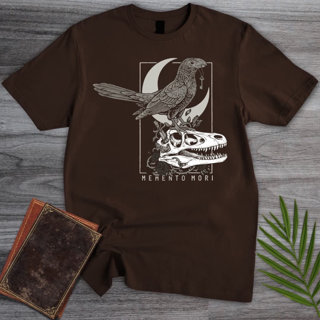 T-Shirt Dark Chocolate / S Groove-Billed Ani Memento Mori T-Shirt
