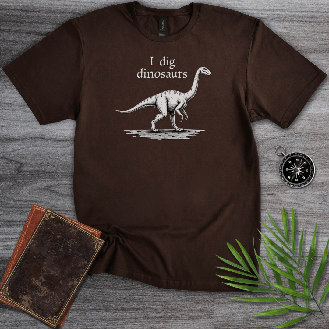 T-Shirt Dark Chocolate / S I Dig Dinosaurs T-Shirt