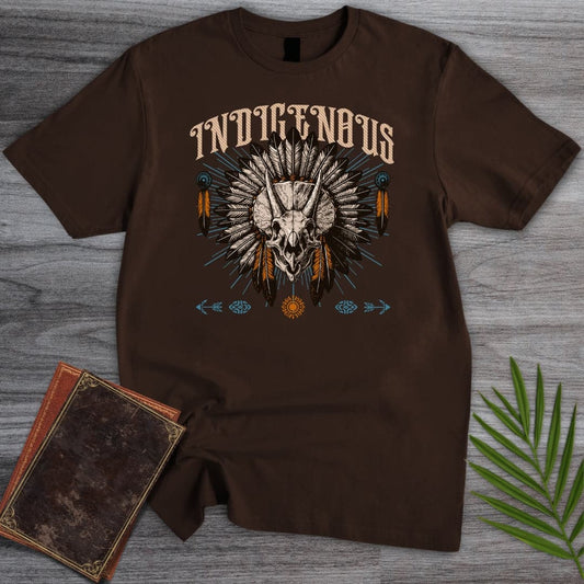 T-Shirt Dark Chocolate / S Indigenous Triceratops T-Shirt