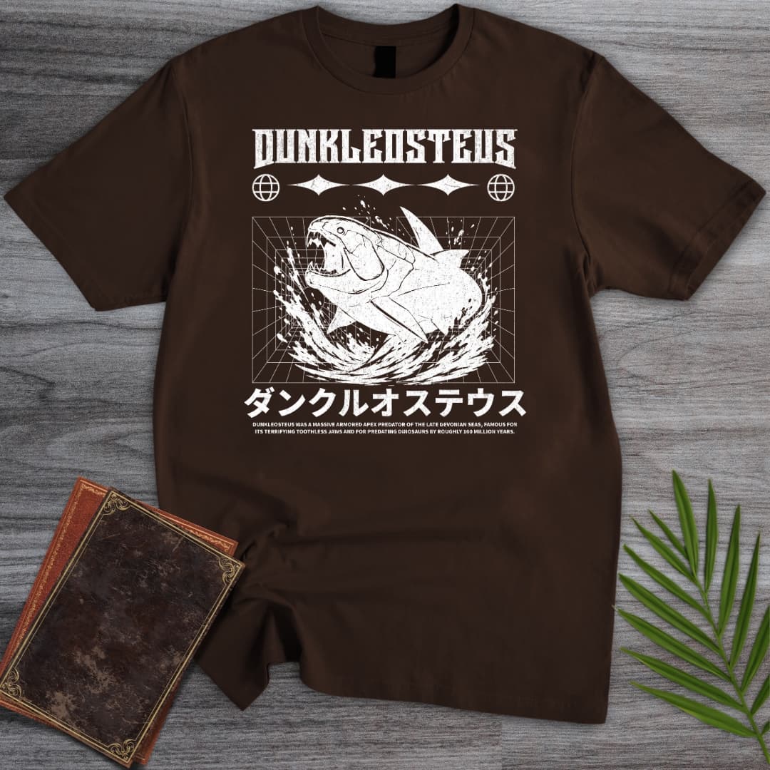 T-Shirt Dark Chocolate / S Japanese Dunkleosteus Streetwear T-Shirt