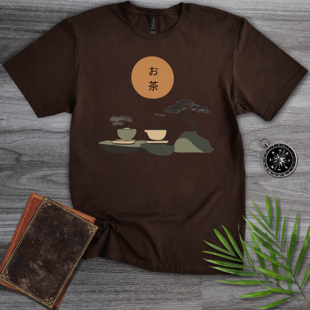 T-Shirt Dark Chocolate / S Japanese Tea Graphic T-Shirt