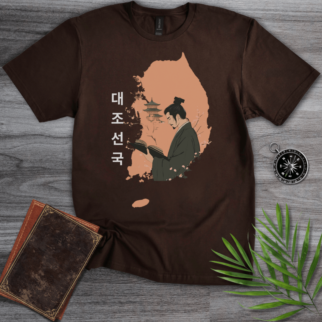 T-Shirt Dark Chocolate / S Joseon Scholar: South Korea Graphic T-Shirt