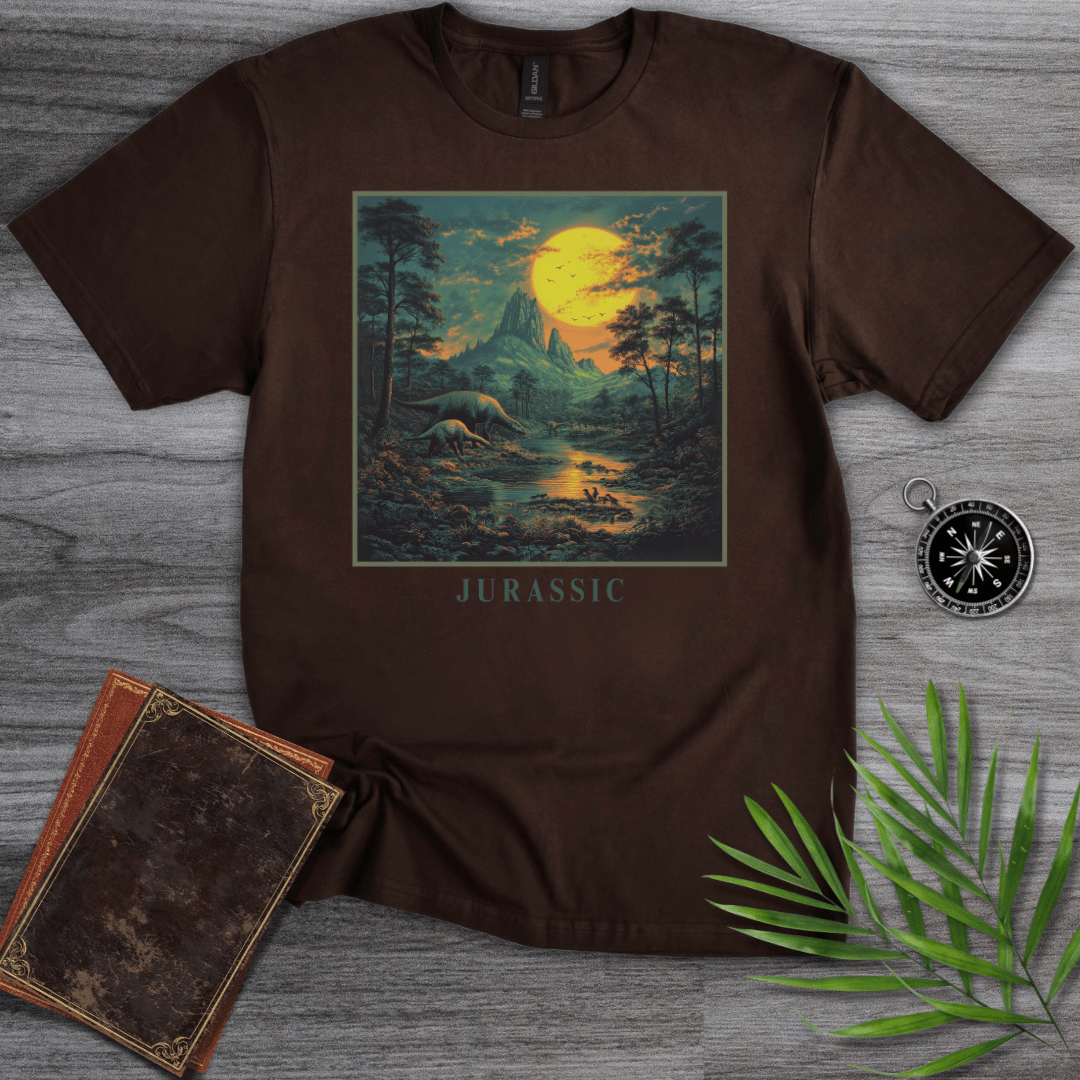 T-Shirt Dark Chocolate / S Jurassic Environment Graphic T-Shirt