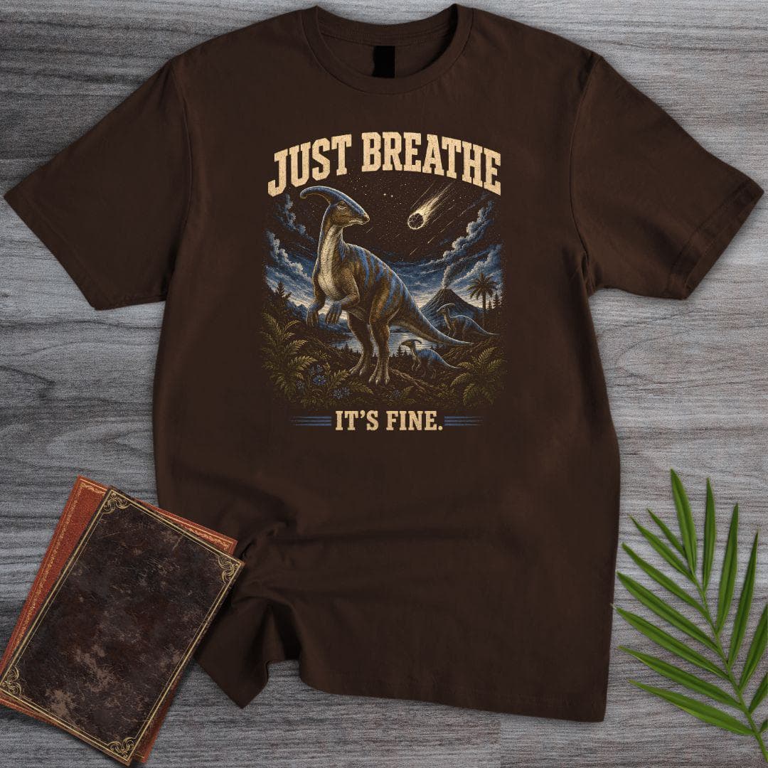 T-Shirt Dark Chocolate / S Just Breath Parasaurolophus T-Shirt