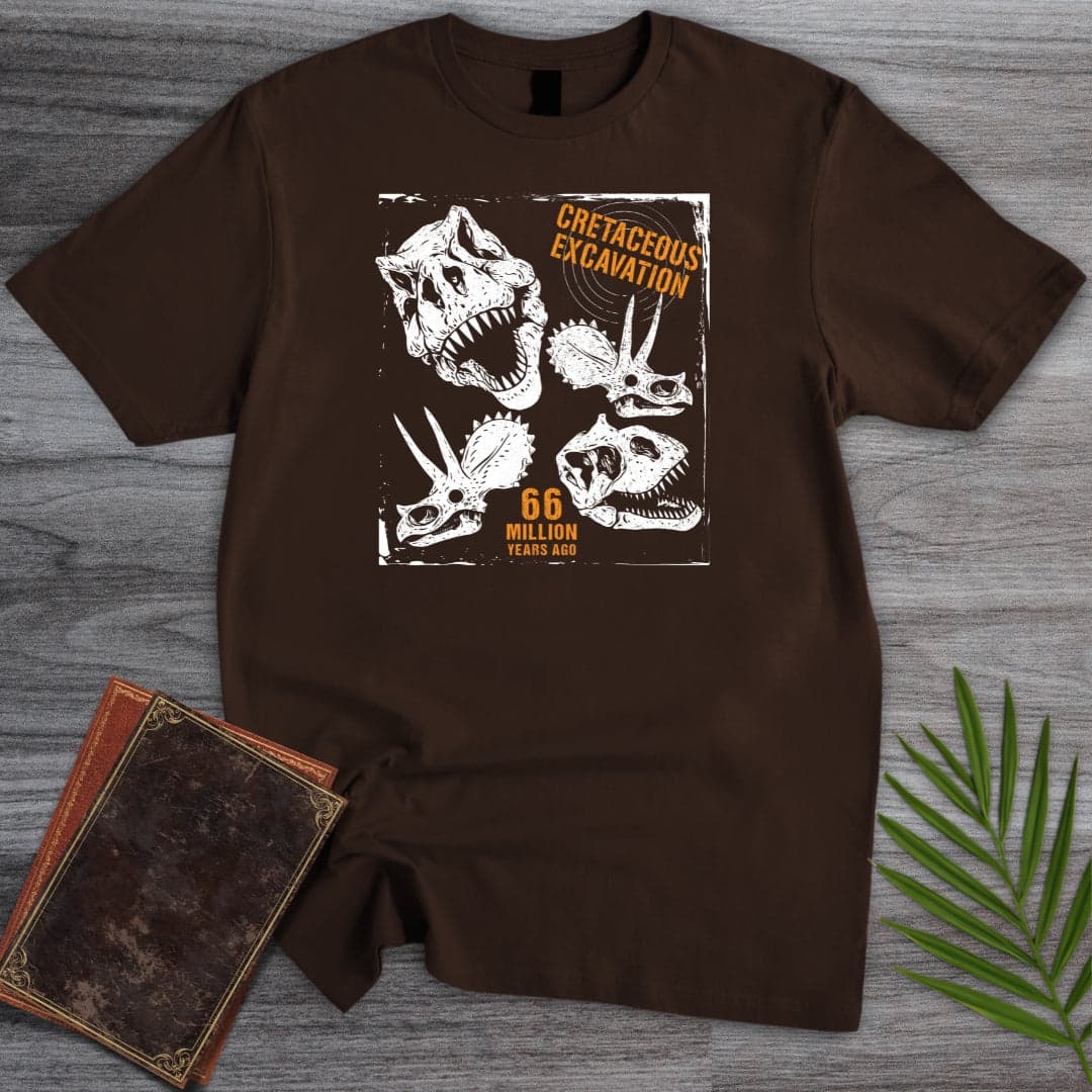 T-Shirt Dark Chocolate / S Late Cretaceous Excavation T-Shirt