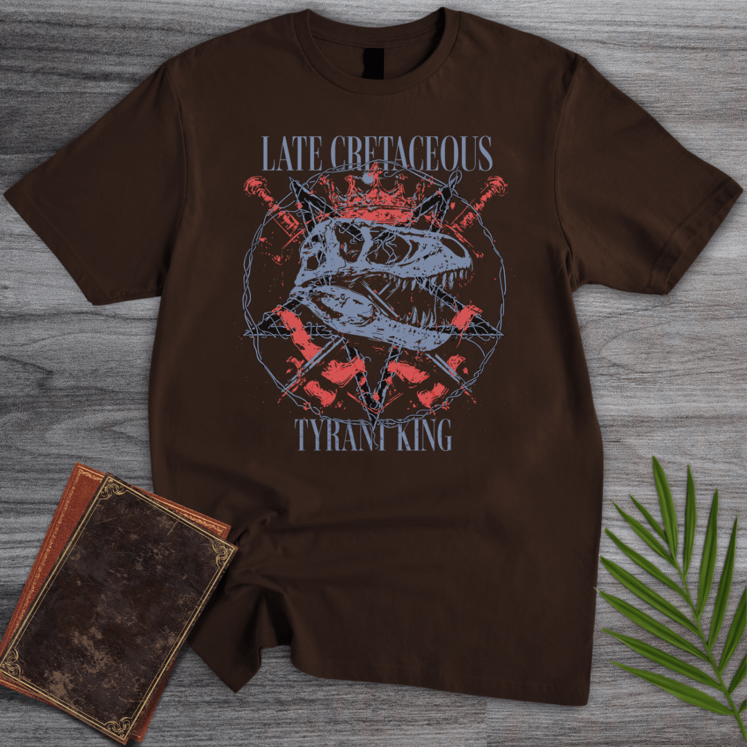 T-Shirt Dark Chocolate / S Late Cretaceous Tyrant King T-Shirt