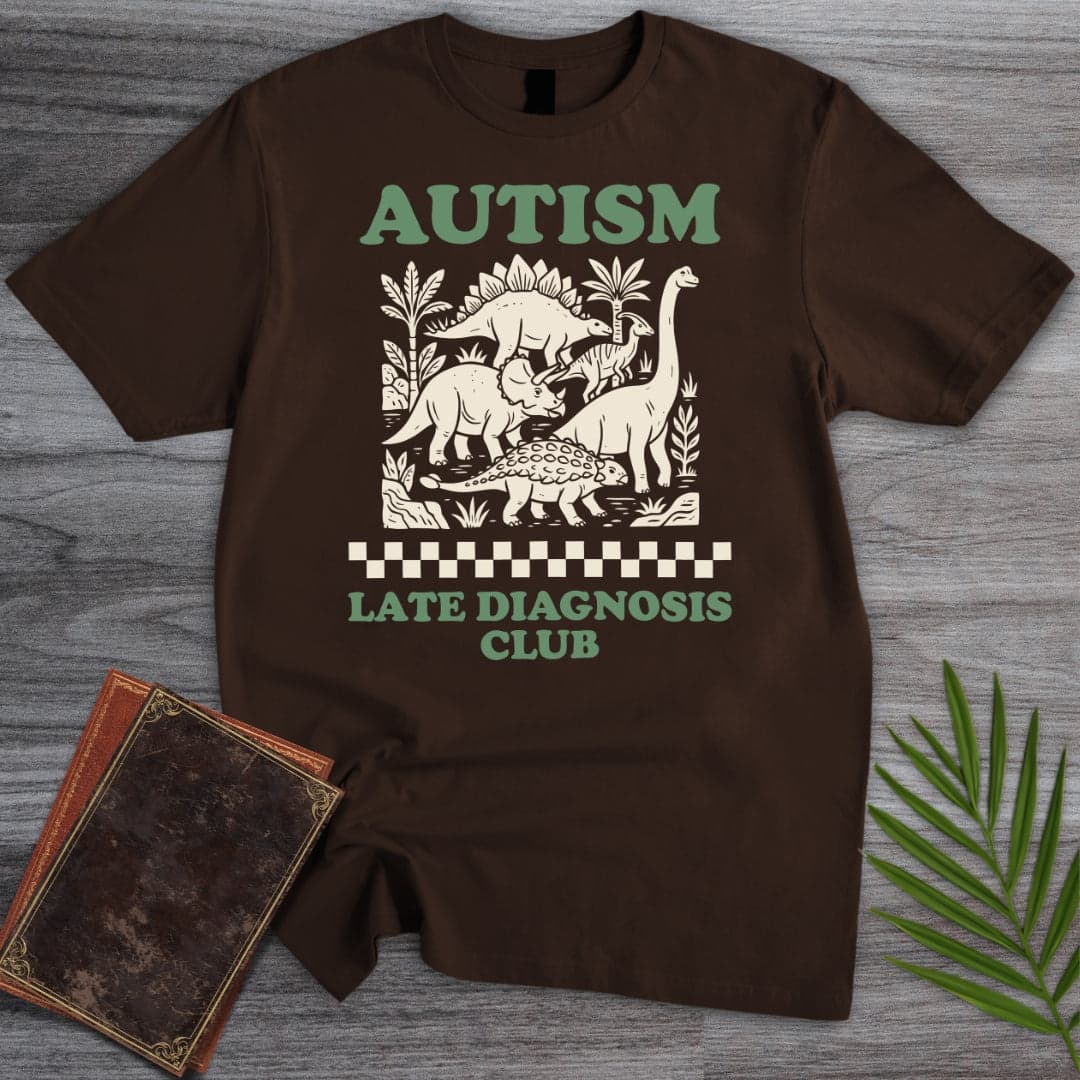 T-Shirt Dark Chocolate / S Late Diagnosis Dino Club T-Shirt