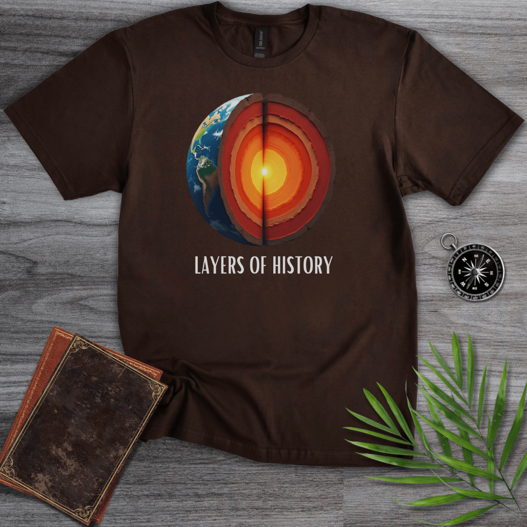 T-Shirt Dark Chocolate / S Layers of Geologic History T-Shirt