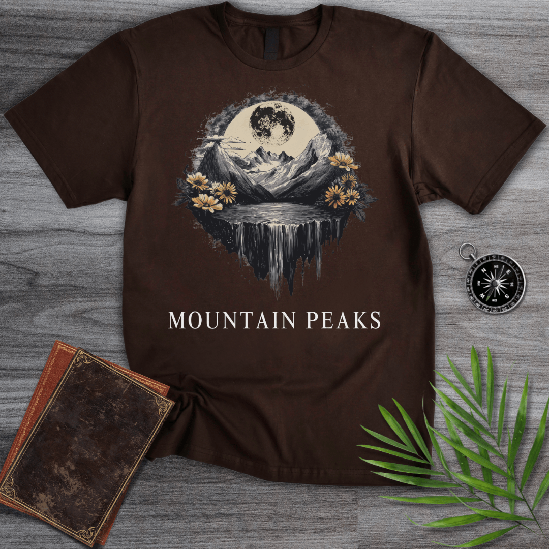 T-Shirt Dark Chocolate / S Lunar Mountain Peaks T-Shirt
