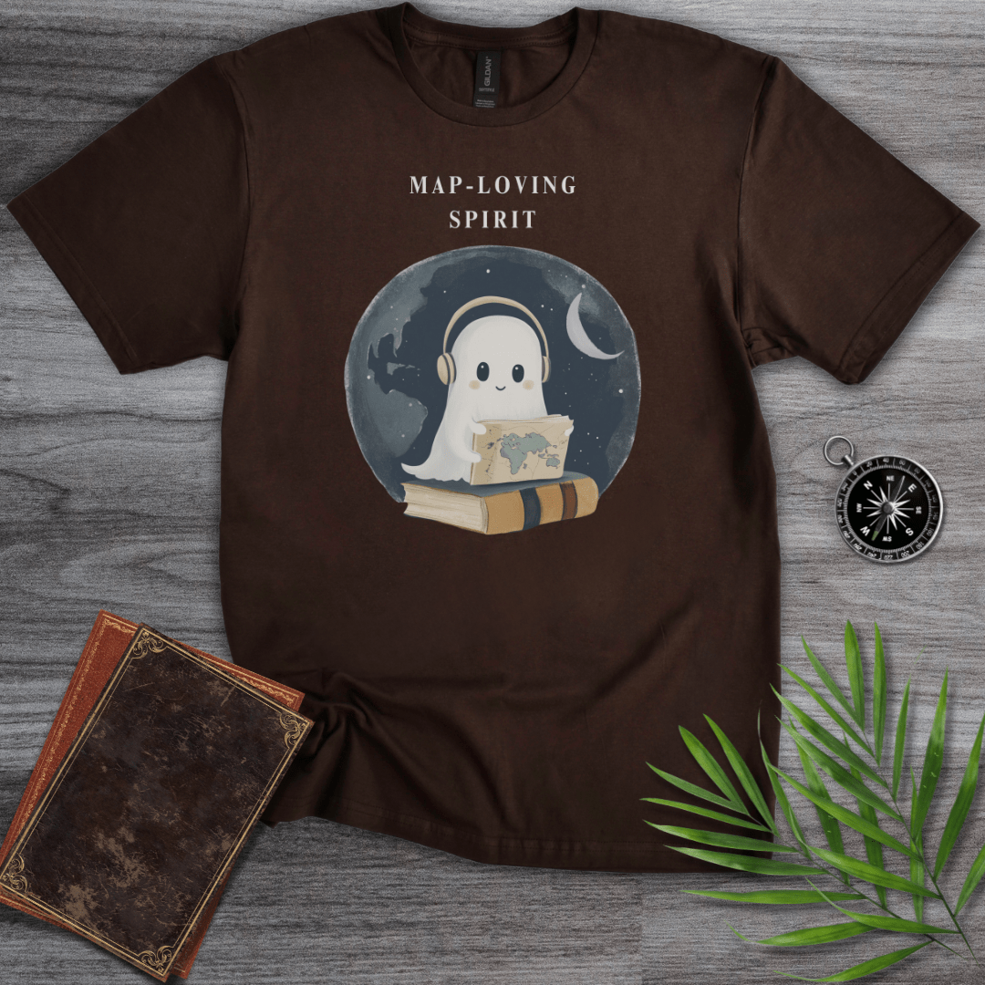 T-Shirt Dark Chocolate / S Map Loving Spirit Graphic T-Shirt