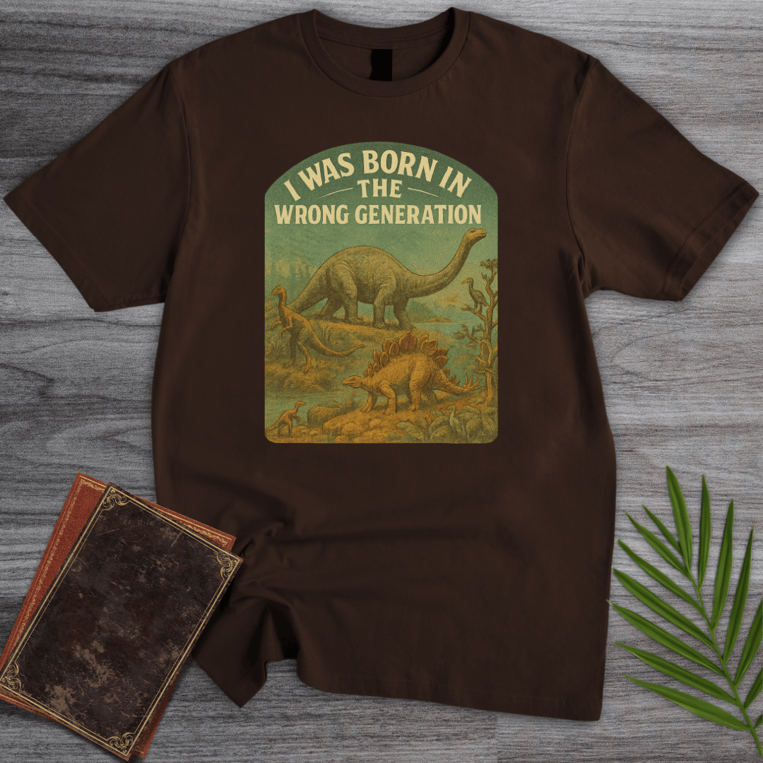 T-Shirt Dark Chocolate / S Mesozoic: Born in the Wrong Generation T-Shirt